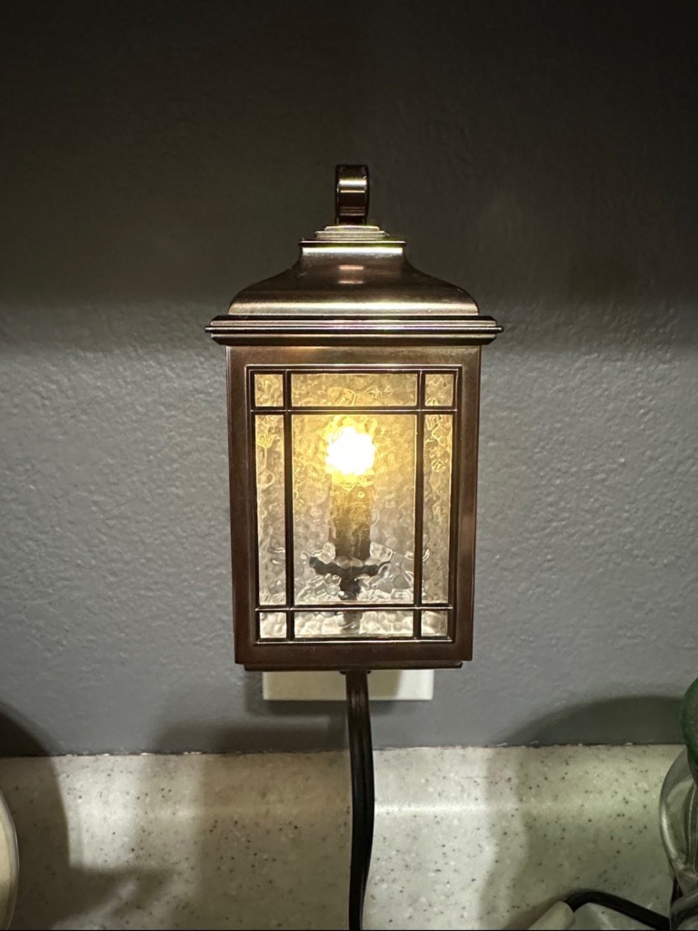 Bath and Body Lantern Wallflower Night Light - Bronze Finish